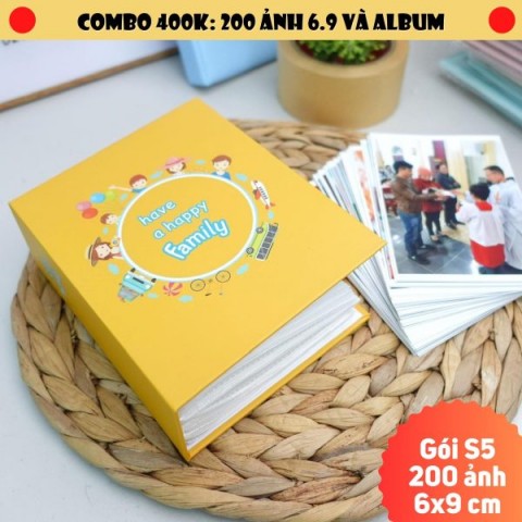 Gói in ảnh S5 – Gói 200 ảnh 6.9 và album