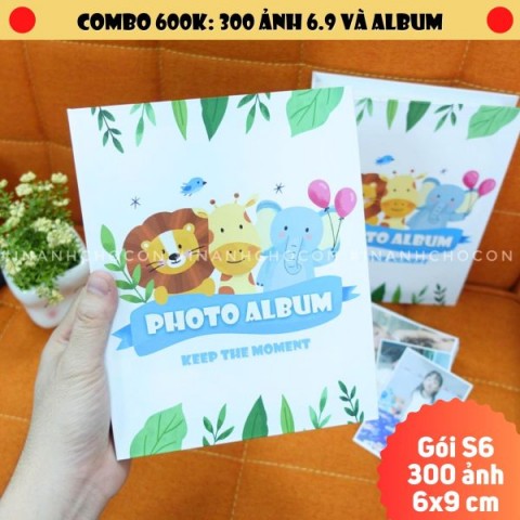 Gói in ảnh S6 – Gói 300 ảnh 6.9 và album